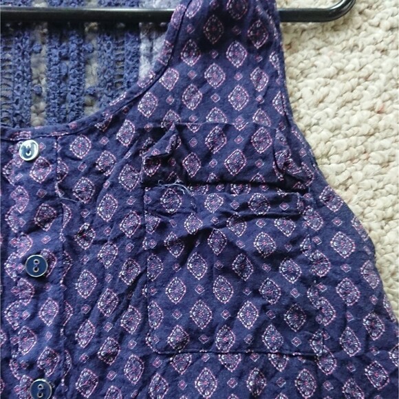 Mine brand - Printed Geo Embroidered sleeveless Tank Top size M - Picture 7 of 11